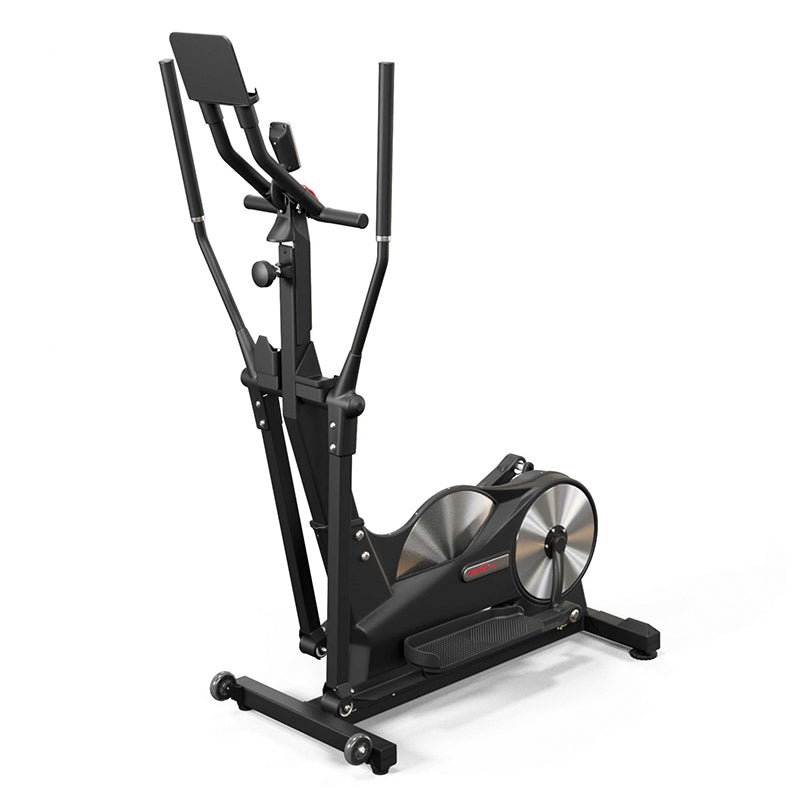 Keiser M5i Strider Elliptical Machine in Black. Full view of the machine on a white background