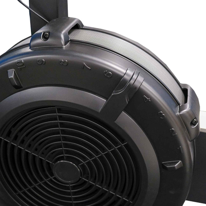 Close-up of the bike fan in black with tension dial