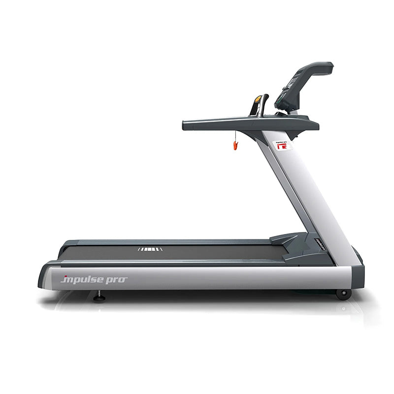 Impulse RT700 Treadmill, side view of the full product on a white background