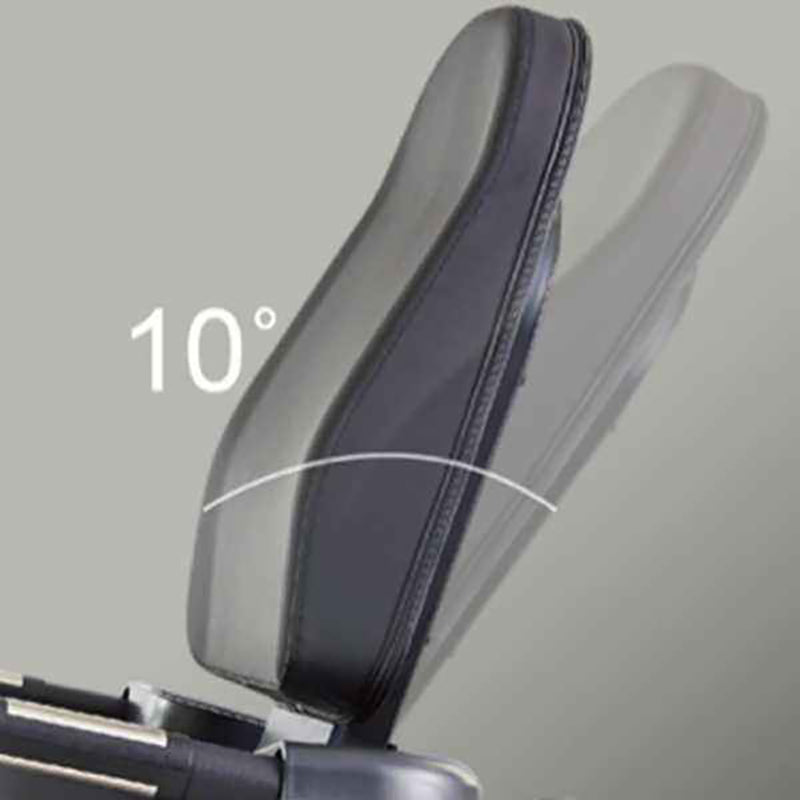 chair with a 10-degree angle indicator on a grey background