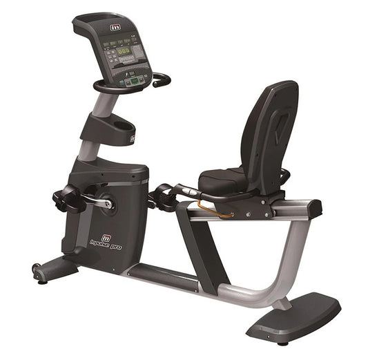 Impulse RR700 Recumbent exercise bike with digital display full product on a white background