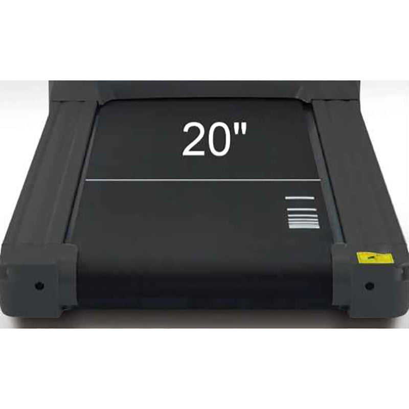 close up of the gym gear T95 Rehabilitation Treadmill belt. The belt is 20 inches wide