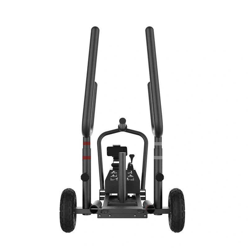 Gym Gear XT3 Plus Sled V2 power sled in black from the front view on a white background