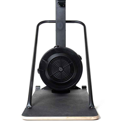 Attack Fitness Ski Attack Ski Machine in black. Close up of the trainer floor stand on a white background