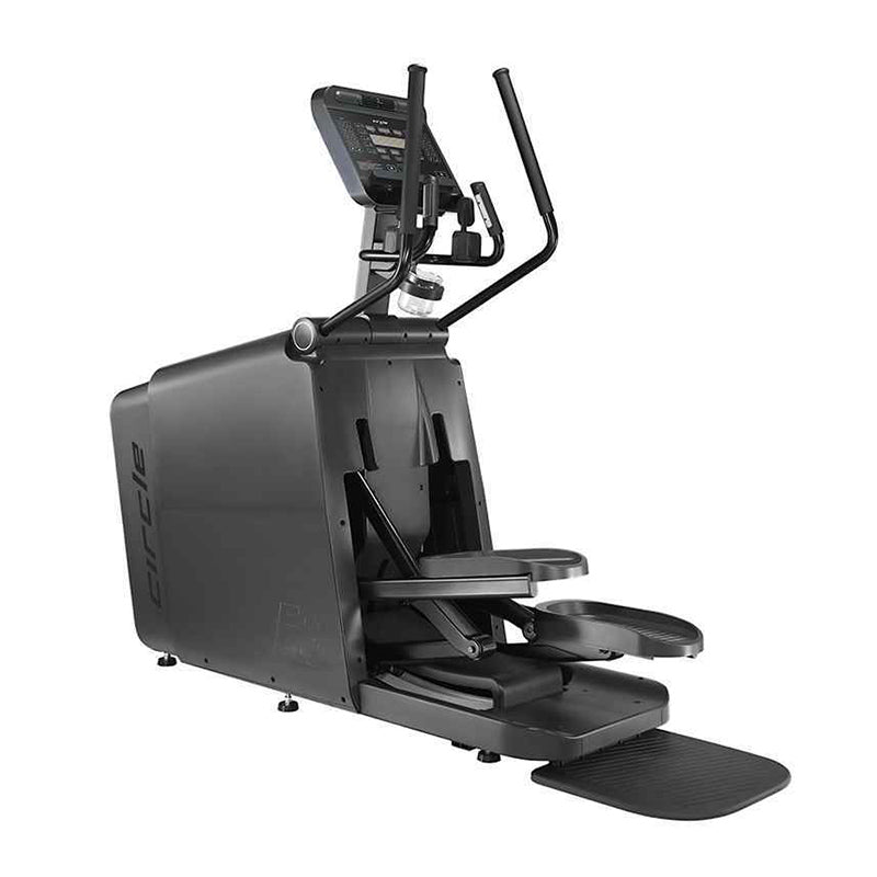 Gym Gear E8 Cross Trainer in black with digital display on a white background