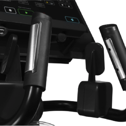 Gym Gear E8e Cross Trainer in black Close-up of exercise handles