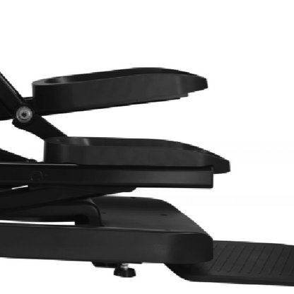 Gym Gear E8 Cross Trainer in black, showing the close up of the foot pedals
