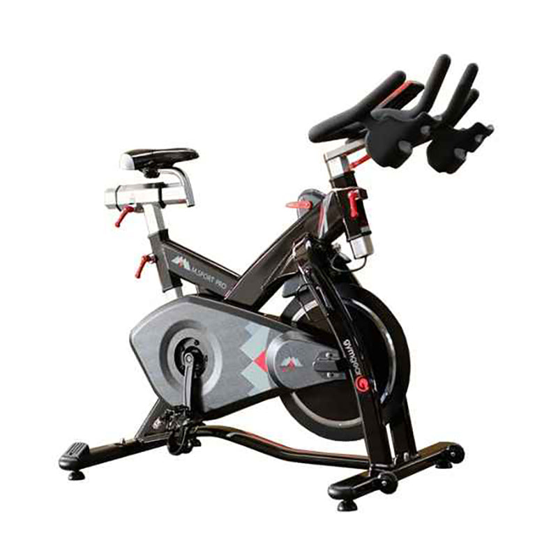 Gym Gear M Sport Pro Indoor Cycle in black and grey with a white background