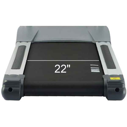 22-inch width treadmill belt in black on a white background