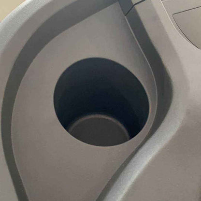 Close-up of the Gym Gear T98s Sport Treadmill cup holder.