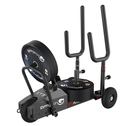 Gym Gear XT3 Plus Sled V2 power sled with weights attachments on a white background